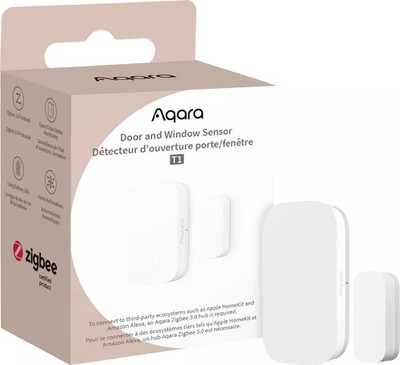 Aqara - T1 Door and Window Sensor- Requires Hub product, Supports Apple HomeK...