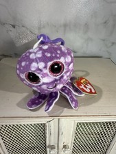 Ty Beanie Boos - LEGS the Purple Octopus 6 Inch with Plastic Hanger Clip