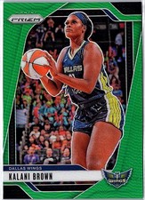 2024 Panini Prizm WNBA #29 Kalani Brown Green Prizms