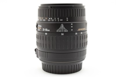 一眼レフレンズ、sigma zoom 28-80 レンズ沼】SIGMA ZOOM 28-80mm F3.5-5.6 MACRO ASPHELICAL(1996年