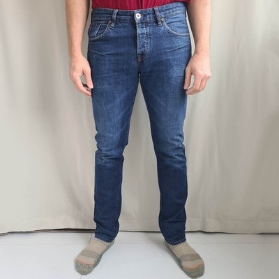 Sctoch & Soda Ralston Herren Jeans Größe W33 L33 Slim Fit Straight Button Fly...