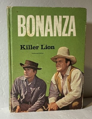 Bonanza Killer Lion Steve Frazee 1966 Authorized Edition Whitman Book Vintage 