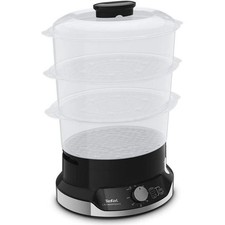 Tefal Ultra Compact 3 Tier Steamer - Black