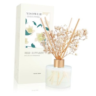Reed Diffuser Set, 5.28oz (150ml) Fruit Scent Diffuser 1 Pack with 8 Sticks 