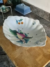 DERBY RARE Antique Mansfield Porcelain Botanical Dish Billingsley,Circa 1780-85