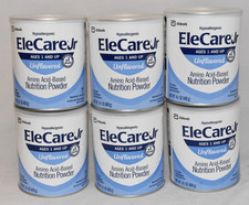 6 cans EleCare Jr UNFLAVORED - OLD LABEL - powder junior formula FAST FREE SHIP