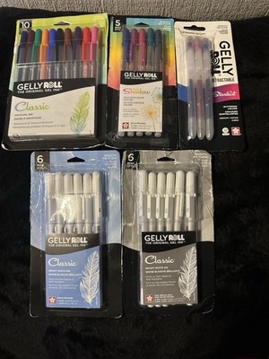 Lot of 30 SAKURA Gelly Roll Gel Pens. (Classic, Gold Shadow, & Stardust)
