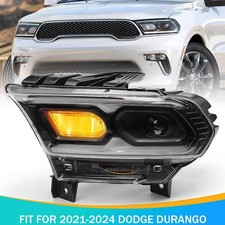 For Dodge Durango 2021-2024 Led Drl Headlight W Halogen Turn Signal Driver