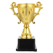 Gold Trophy Cup Plastic Award Trophies Cups First Place Winner Award Trophies...