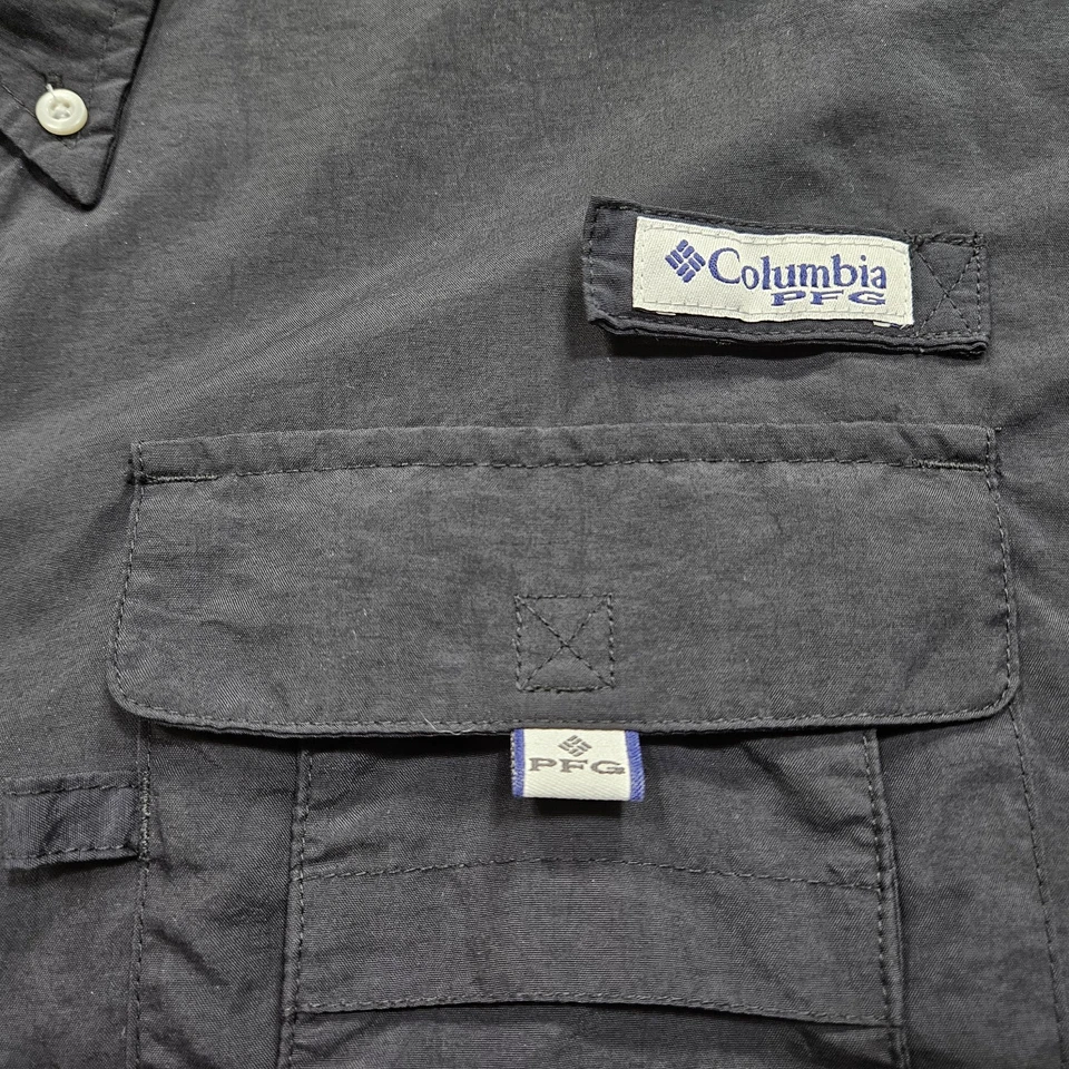 Louisianana Lafayette RAGIN 'CAJUNS  Columbia PFG Bahama Shirt Mens Medium Black - Image 4 of 4