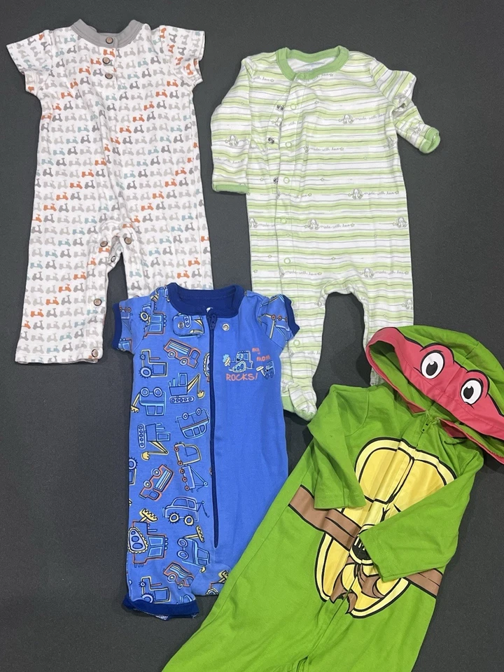 Lote Pijama Infantil - Tallas Bebé 0-3 Meses, 3-6 Meses y 6-9 Meses Pijama - Usado en Excelente Condición Foto 3 de 4