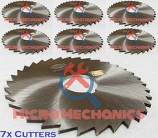 7x HSS Metal Slitting Saw Standard Teeth W Keyways Dia 4" x Thick 1/16" xBore 1"