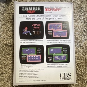 Zombie Near Coleco Homebrew 2011 Brand New Never Played In Box