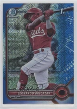 2022 Bowman Chrome Prospects Mega Box Blue Mojo Refractor /150 Leonardo Balcazar