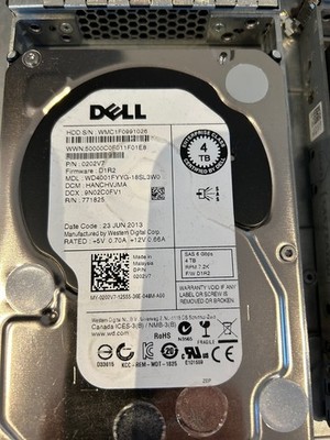 Dell-zertifizierte 4TB SAS 7.2K Laufwerke - mit Dell Caddies | Großeinkauf - 4 verfügbar