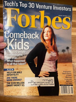 Forbes Magazine (Febuary 18, 2002) Tech's Top 30 Venture Investors