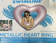 Swimline Metallic Heart Ring
