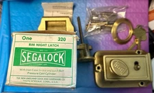 SEGALOCK  320 RIM DEAD LOCK LOCK SET - w/Box & Two Keys N.O.S.