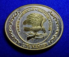 North American Hunting Club Life Member 2-Tone Belt Buckle