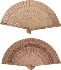 2 Pezzi Ventaglio, Ventaglio Cerimonia, Ventilatori Pieghevoli in Stile Cinese, 
