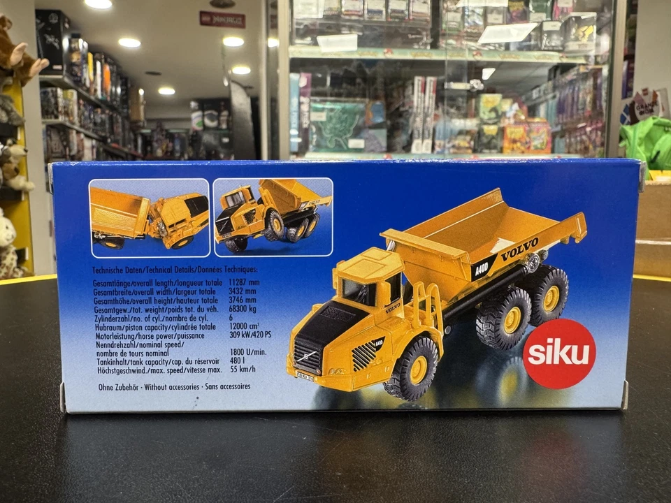 SIKU 1877 - modellino 1:87- AUTOCARRO CON CASSONE RIBALTABILE VOLVO- NUOVO - Immagine 3 di 4