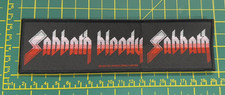 Black Sabbath Sabbath Bloody Sabbath 20Cm Wide Super Strip Woven Patch Official