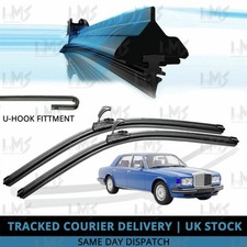 For Bentley Mulsanne 81-85 Front Windscreen 18" 18" Flat Aero Wiper Blades Set