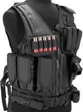 Military Tactical Vest Molle Adjustable Army Assault Combat Plate Carrier Black