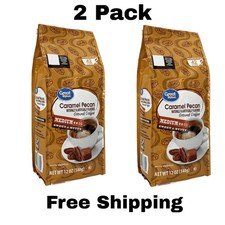 (PACK OF 2) Great Value Caramel Pecan Ground Coffee, 12 oz 6.47 per pound