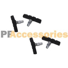 2 Pairs High Grade Cycling Bicycle Bike V Brake Pads 70mm Shoes Pads Black