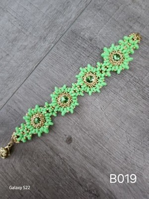 Handmade One Of A Kind Swarovski Crystal Accent, Beaded Bracelet