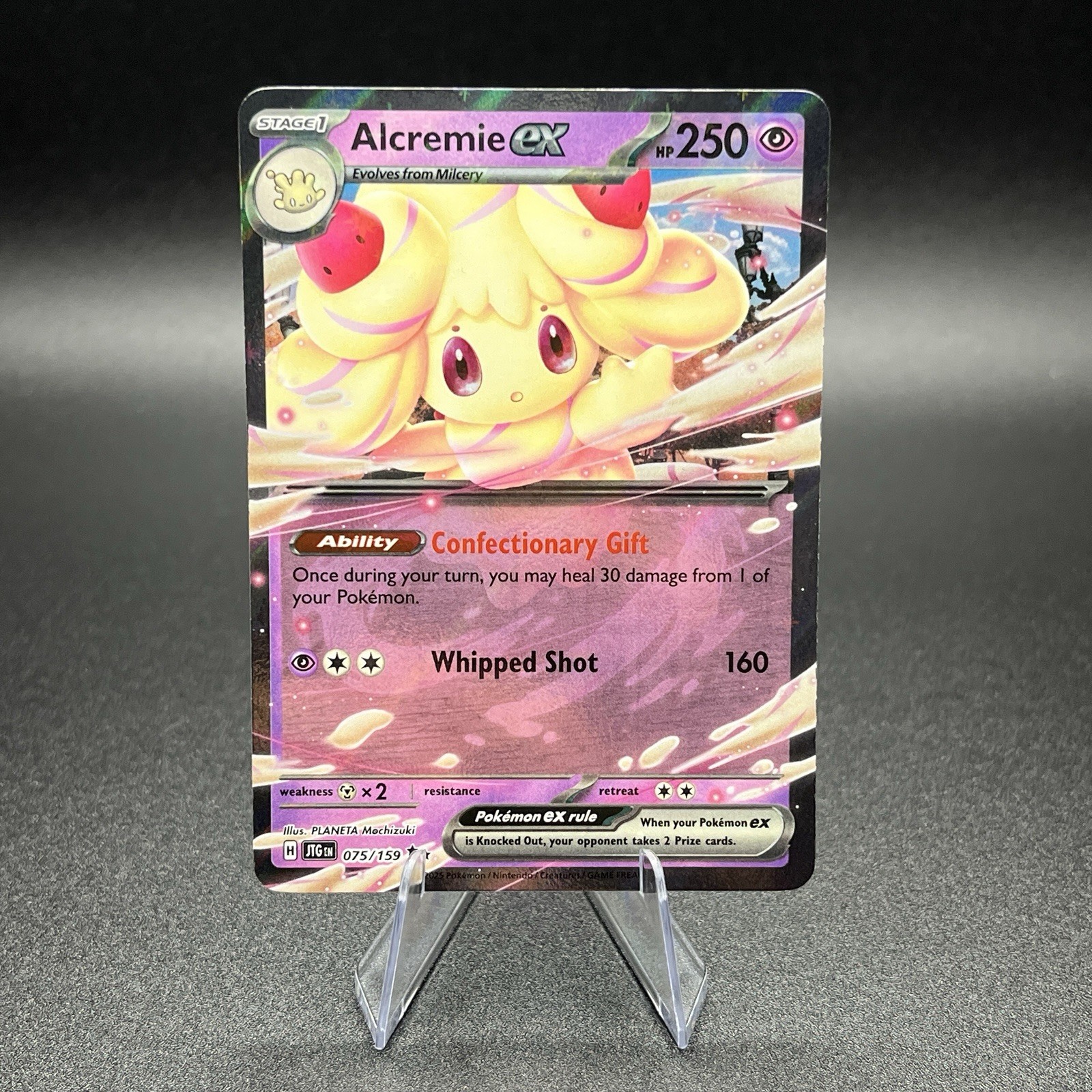 Pokemon Alcremie ex 075/159 Journey Together Holo Double Rare - NM