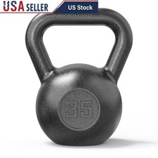 Cast Iron Kettlebell Strength Training Workouts Full Body Resistance Exercise US