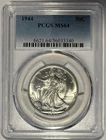 1944 Walking Liberty Half Dollar PCGS MS64 ‼️ BLAST WHITE‼️