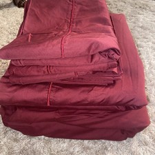 Sabana Plana Funda Queen Set Of Sheets 6 Pieces Red