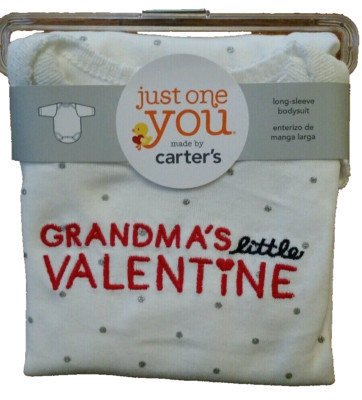 Carter's Grandma's Little Valentine Infant Bodysuit 6M