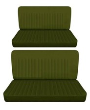 Fits 1951 Pontiac Chieftain 4 Door Sedan Front And Rear Bench Seat Covers Green