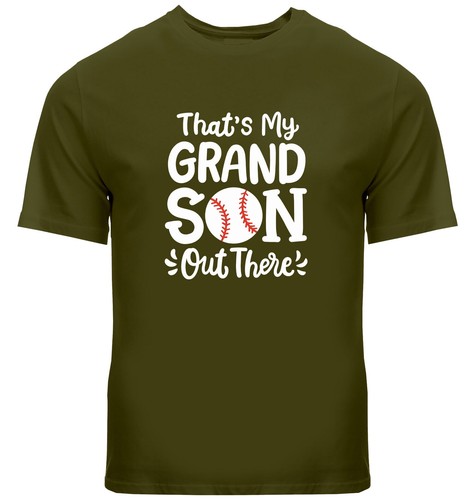 Grandparents T-Shirt Game Day Tee That's My Grandson Out There Baseball Shirt - Picture 2 of 24