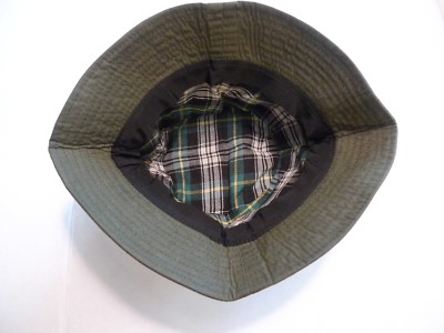 BARBOUR-   WAXED COTTON  SPORTS HAT- SAGE -MADE IN  ENGLAND-ONE CREST LABEL