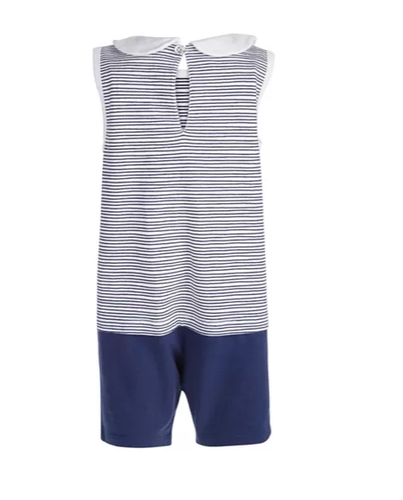 First Impressions Size 12 Months Baby Boys Sailor Romper Sunsuit NWT $18 Macy's - Picture 2 of 2