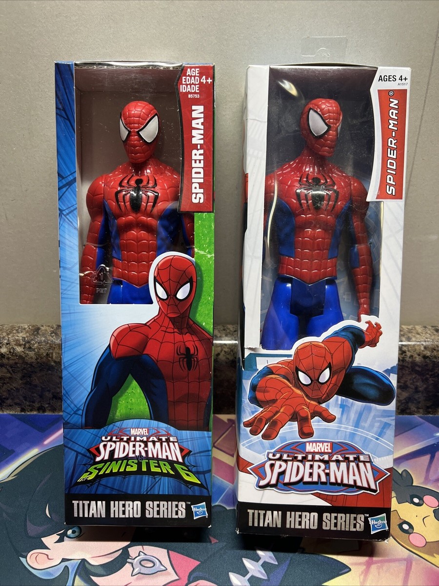 Marvel Titan Hero Series Ultimate Spider-man Toy Lot Of 2