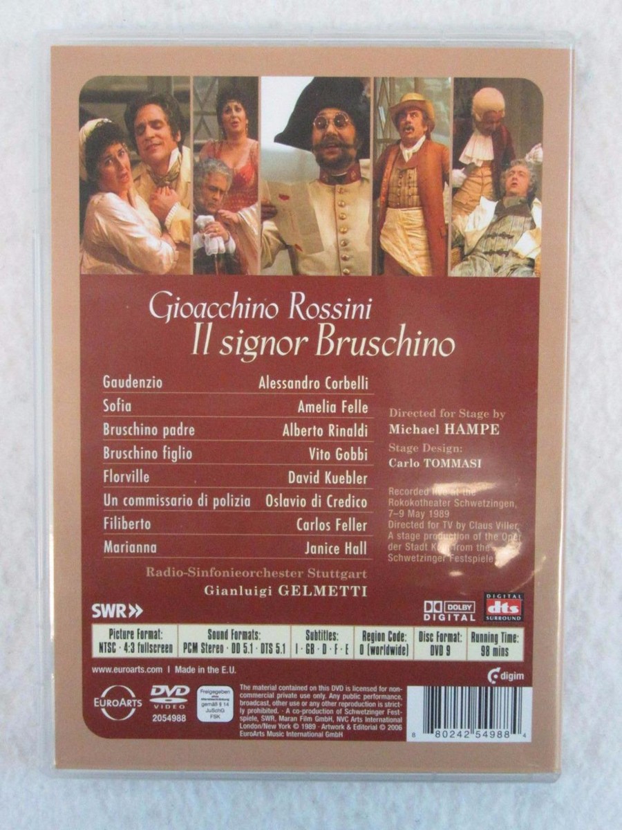 (未使用･未開封品)　Il Signor Bruschino [DVD] kmdlckf Gioacchino Rossini - Il signor Bruschino (DVD, 2006