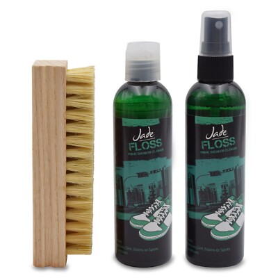 Jade Floss Sneaker Cleaner + Sole Cleaner 4oz + Brush kit 