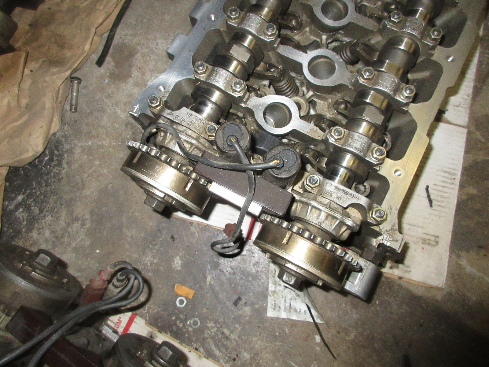 Bentley Continental GT 2005 6.0 W12  LH Cylinder Head  P/N 07C103373N
