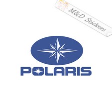 2x Polaris Logo Vinyl Decal Sticker Different colors  size for Cars/Bikes