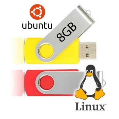 Linux Ubuntu 22.04 64Bit ISO DESKTOP OS Boot USB Flash JAMMY  JELLYFISH