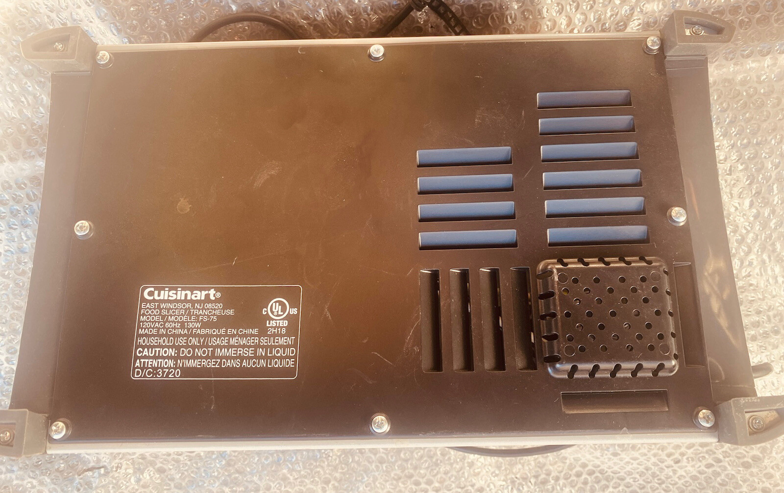 Cuisinart FS75 Electric Food Slicer Tested And Working For At Home