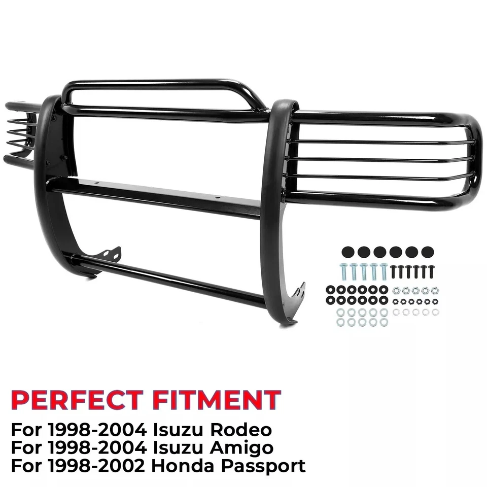 HECASA FOR 98-04 Isuzu Rodeo Amigo/Honda Passport Grille Headlight Brush Guard Foto 3 de 4