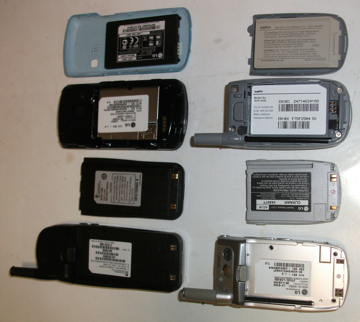 VINTAGE CELL PHONE LOT LG-5450 LG265T SANYO SPC-2300 VINTAGE CELL PHONE LOT LG-5450 LG265T SANYO SPC-2300