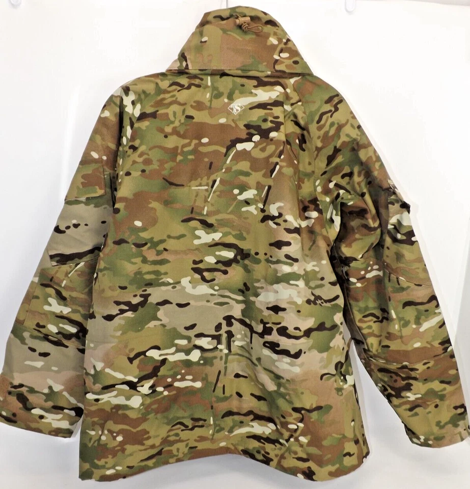 Tru-Spec Cold weather camouflage NYLON coat Item # 2026  with Hood - SIZE M - Image 3 of 4